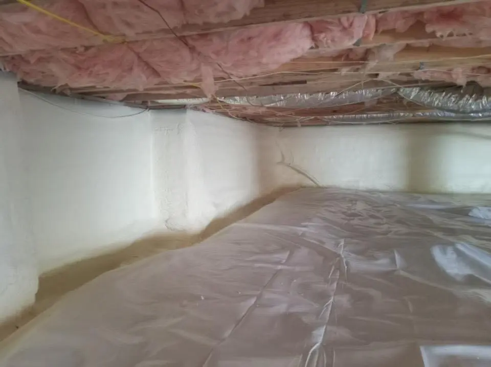 Crawl space encapsulation with closed-cell spray foam for Roof Maintenance in Plaistow